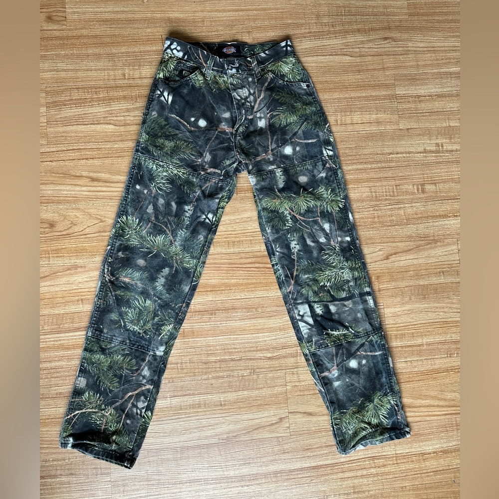 Dickies Wayne Carlton Pine Camo vintage double knee carhartt pants